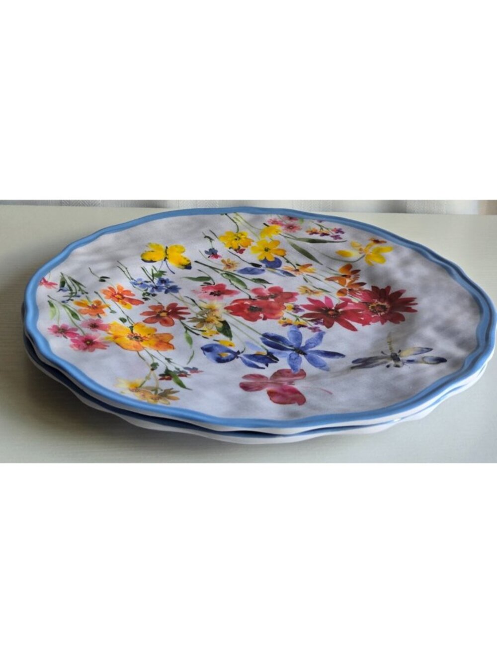 Far East Brokers & Consultants Butterfly Dragonfly Floral Dinner Plates Lot of 2 - Picture 4 of 8
